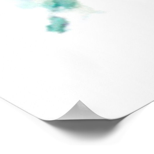 Miami Florida Skyline Poster (Ecke)