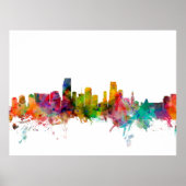 Miami Florida Skyline Poster (Vorne)