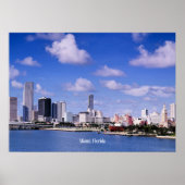 Miami, Florida Skyline Poster (Vorne)