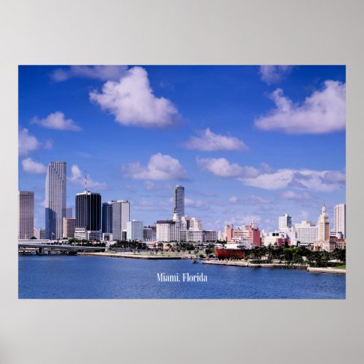 Miami, Florida Skyline Poster (Vorne)
