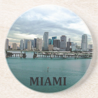 Miami Florida Skyline-Untersetzer Untersetzer