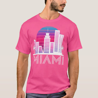 Miami Florida Skyline US South Travel Tropical T-Shirt