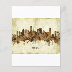 Miami Florida Stadtansicht Flyer