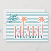 Miami Florida Strandhochzeit Foto Save the Date (Vorderseite)