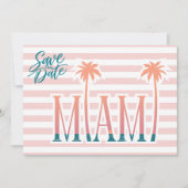 Miami Florida Strandhochzeit Foto Save the Date (Vorderseite)