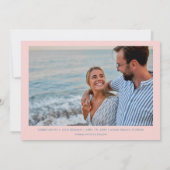 Miami Florida Strandhochzeit Foto Save the Date (Rückseite)