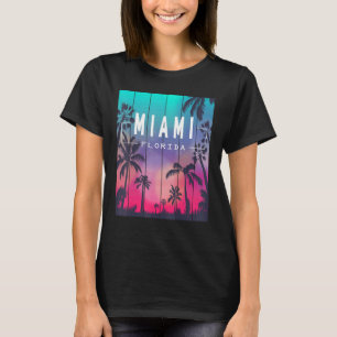 Miami Florida Sunset I Liebe Miami Beach Souvenir T-Shirt