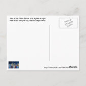 Miami, Florida, The Magic City am Abend. Postkarte (Rückseite)