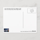 Miami, Florida, The Magic City am Abend. Postkarte (Rückseite)