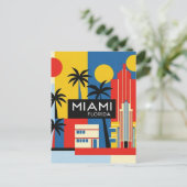 Miami Florida Travel Postkarte (Stehend Vorderseite)