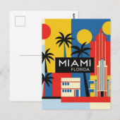 Miami Florida Travel Postkarte (Vorne/Hinten)