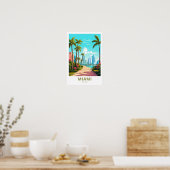 Miami Florida Travel Print Poster (Küche)