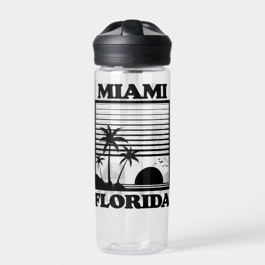 Miami, Florida Trinkflasche (Vorderseite)