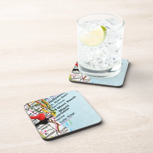 Miami, Florida Untersetzer (Rechte Seite)