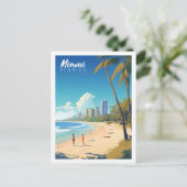 Miami Florida USA Famous Travel Place Postkarte (Stehend Vorderseite)