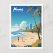 Miami Florida USA Famous Travel Place Postkarte (Vorderseite)