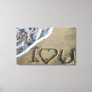 Miami, Florida, USA Ich Liebe dich Leinwanddruck