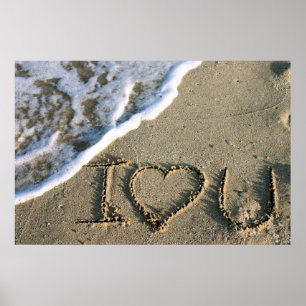 Miami, Florida, USA. Ich Liebe dich Poster