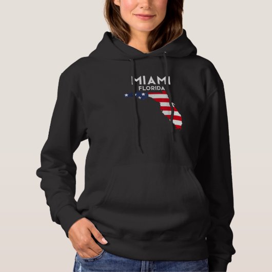Miami Florida USA State America Travel Floridian Hoodie (Vorderseite)