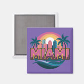 Miami Florida Vereinigte Staaten Magnet (Vorderseite/Rückseite)