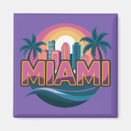 Miami Florida Vereinigte Staaten Magnet
