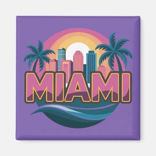 Miami Florida Vereinigte Staaten Magnet (Vorne)