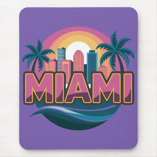 Miami Florida Vereinigte Staaten Mousepad (Vorne)