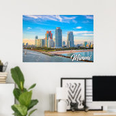 Miami, Florida, Vereinigte Staaten Poster (Heimbüro)