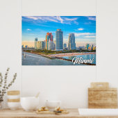 Miami, Florida, Vereinigte Staaten Poster (Küche)