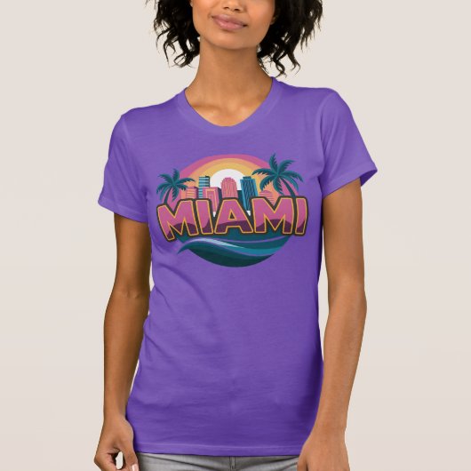 Miami Florida Vereinigte Staaten T-Shirt (Vorderseite)