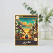 Miami, Florida | VINTAG Postkarte (Stehend Vorderseite)