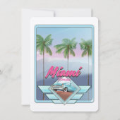 Miami Florida Vintage Reiseplakat (Rückseite)