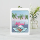 Miami Florida Vintage Reiseplakat (Stehend Vorderseite)
