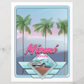 Miami Florida Vintage Reiseplakat (Rückseite)