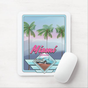 Miami Florida Vintage Reiseplakat Mousepad