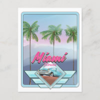 Miami Florida Vintage Reiseplakat