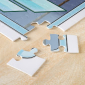 Miami Florida Vintage Reiseplakat Puzzle (Seite)