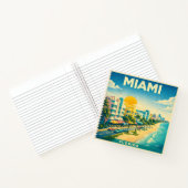 Miami Florida Vintage Reiseposter Notizbuch (Innenseite)