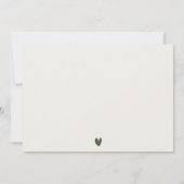 Miami Florida Wasserfarbenpalme Landschaft Hochzei Dankeskarte (Rückseite)