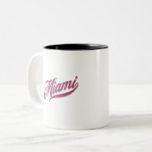 Miami Florida Zweifarbige Tasse (Vorderseite Links)