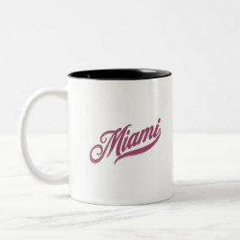 Miami Florida Zweifarbige Tasse