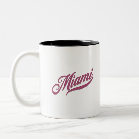 Miami Florida Zweifarbige Tasse (Links)