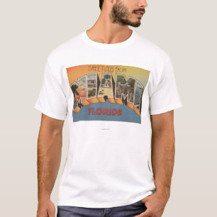 Miami, FloridaLarge Buchstabe ScenesMiami, FL T-Shirt
