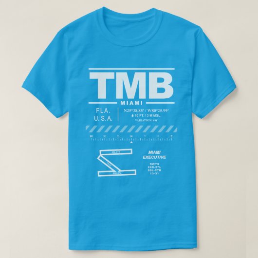 Miami Führungskraft Airport TMB T - Shirt (Design vorne)
