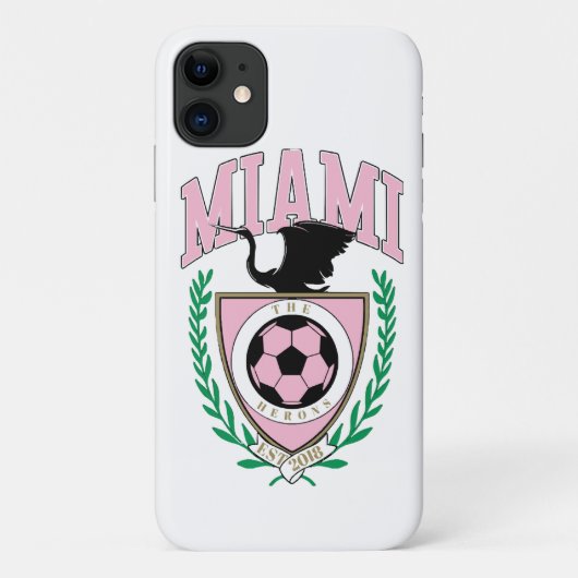 Miami Fußball Varsity-Stil Case-Mate iPhone Hülle (Rückseite)