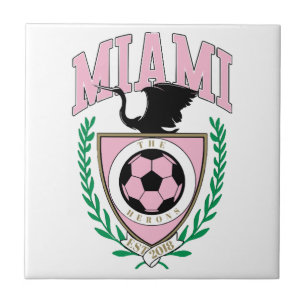 Miami Fußball Varsity Stil Fliese