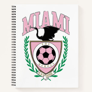 Miami Fußball Varsity Stil Notizblock