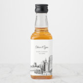 Miami Gastgeschenk Willkommensgeschenk Custom Alkoholflaschenetikett (Vorderseite)