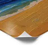 Miami Golden Shore Soccer Fine  Poster (Ecke)