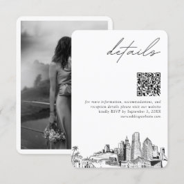 Miami Hochzeit in Urlaubsort Details QR Code Klein Begleitkarte